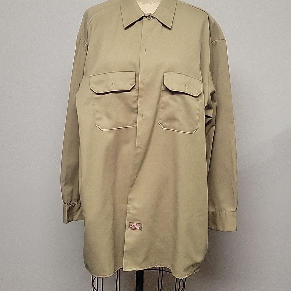 Dickies Vintagw long sleeve work shirt, size 2XL